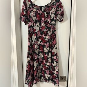 Ann Taylor Floral MIDI Dress